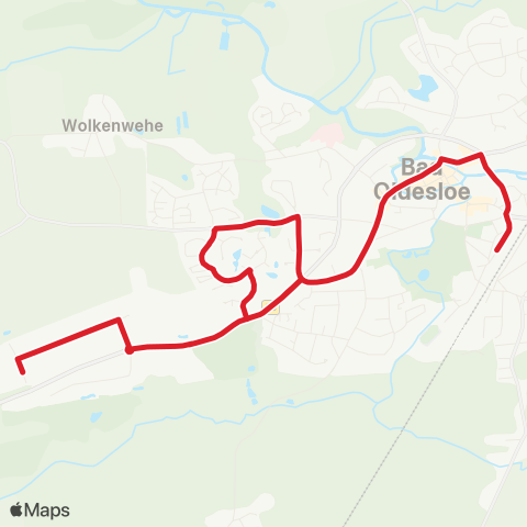 StadtBus/RegionalBus (Umland) Stadtverkehr Bad Oldesloe > Linie 5 map