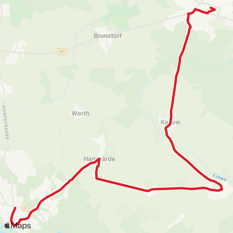 StadtBus/RegionalBus (Umland) Schwarzenbek>Kollow >Geesthacht map