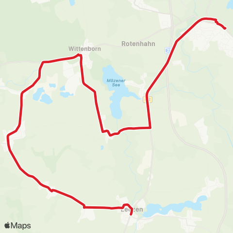 StadtBus/RegionalBus (Umland) Bad Segeberg > Todesfelde > Leezen map