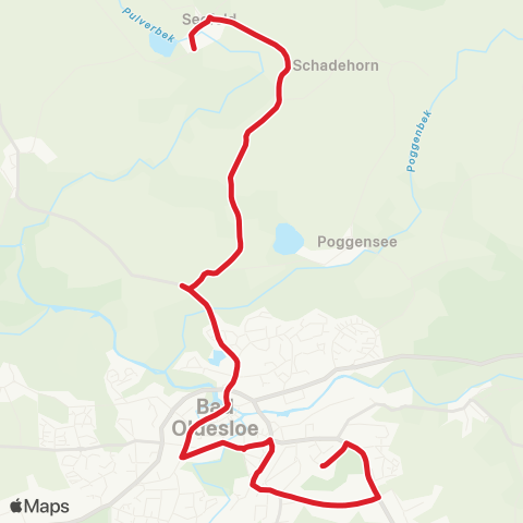 StadtBus/RegionalBus (Umland) Neufresenburg > Seefeld - Poggensee > Bad Oldesloe map