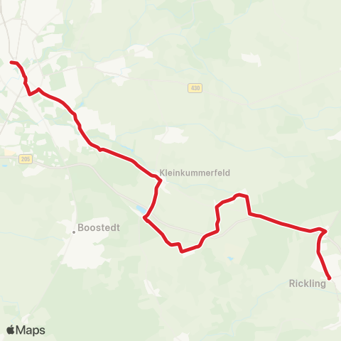 StadtBus/RegionalBus (Umland) Neumünster > Willingrade > Rickling map