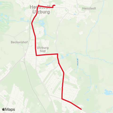 StadtBus/RegionalBus (Hamburg) Rhen > Ulzburger Schulen map