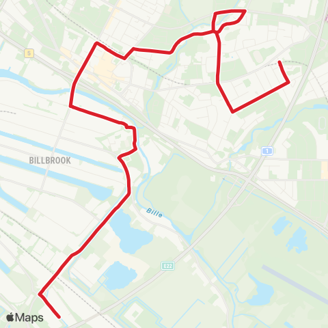 StadtBus/RegionalBus (Hamburg) Ikea Moorfleet > Billwerder-Moorfleet > Billstedt > Steinfurther Allee map