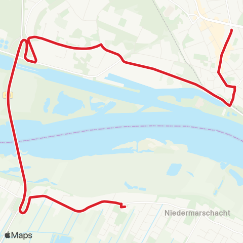 StadtBus/RegionalBus (Hamburg) Geesthacht, Zob > Gewerbegebiet Mitte / West > Vierlander Straße / Niedermarschacht map