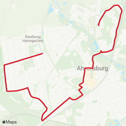 StadtBus/RegionalBus (Hamburg) Gartenholz > Bf. Ahrensburg > Ahrensburg West > Schulzentr. AM Heimgarten map