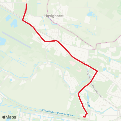 StadtBus/RegionalBus (Hamburg) Bf. Bergedorf / Mümmelmannsberg - Lohbrügge - Nettelnburg map