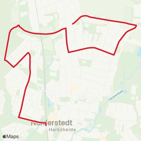 StadtBus/RegionalBus (Hamburg) %Ubnorderstedt Mitte > Garstedt > Friedrichsgabe > Harksheide map