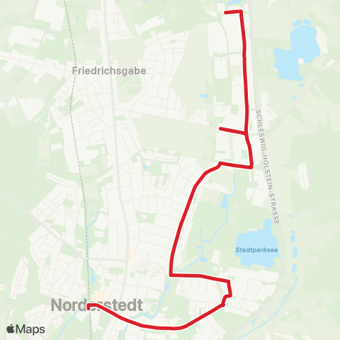 StadtBus/RegionalBus (Hamburg) Norderstedt Mitte > Harksheide > Harkshörn (Nord) map