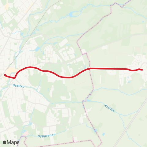 StadtBus/RegionalBus (Hamburg) Bf. Rahlstedt > Großlohe > Stapelfeld map