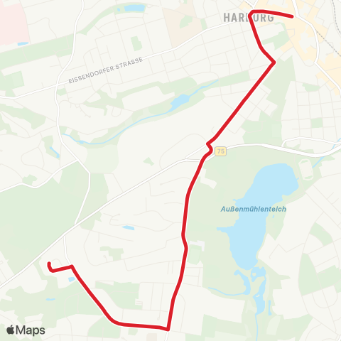 StadtBus/RegionalBus (Hamburg) Marmstorf (Beutnerring) > Bf. Harburg > Groß Moor map