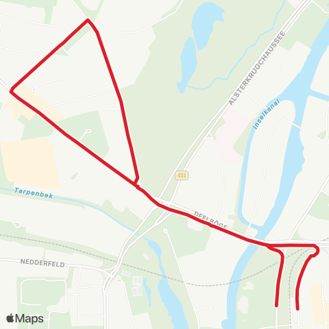 StadtBus/RegionalBus (Hamburg) Lattenkamp > Klotzenmoor > Lattenkamp map