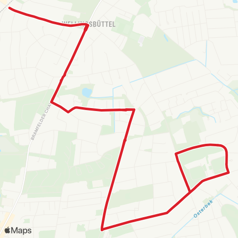 StadtBus/RegionalBus (Hamburg) Wellingsbüttel > Karlshöhe > Wellingsbüttel map
