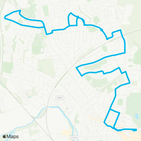 Ipswich Buses  map