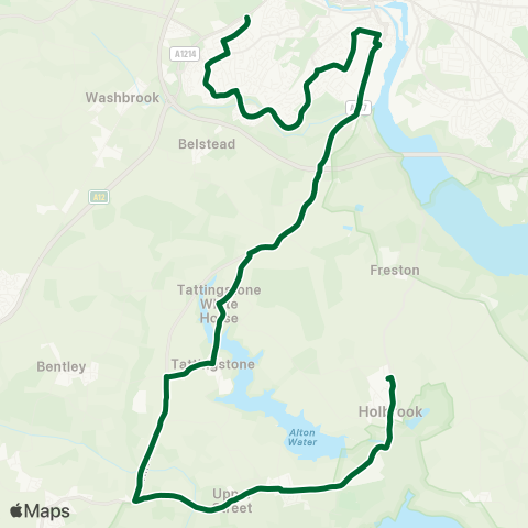 Ipswich Buses  map