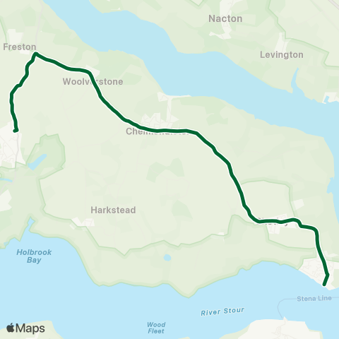 Ipswich Buses  map