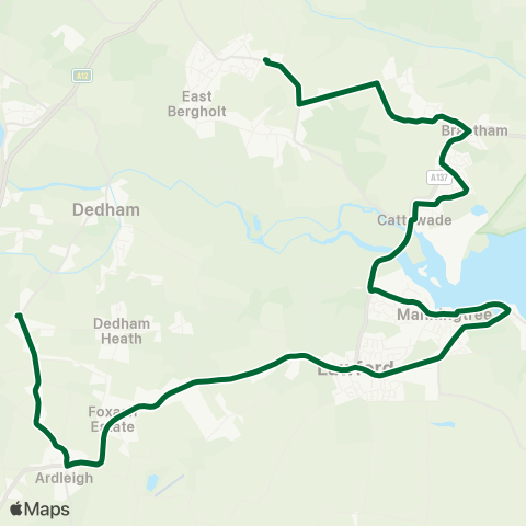 Ipswich Buses  map