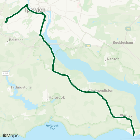 Ipswich Buses  map