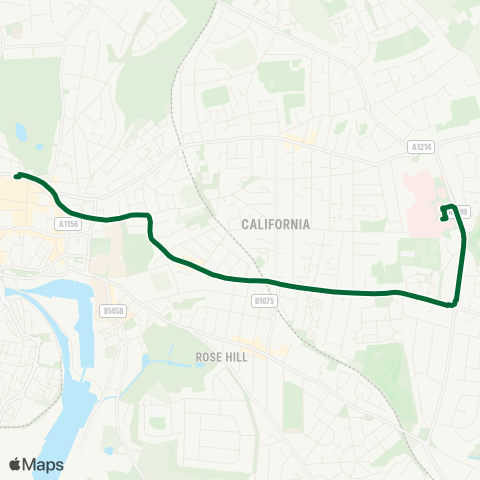 Ipswich Buses  map