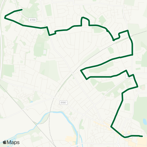 Ipswich Buses  map