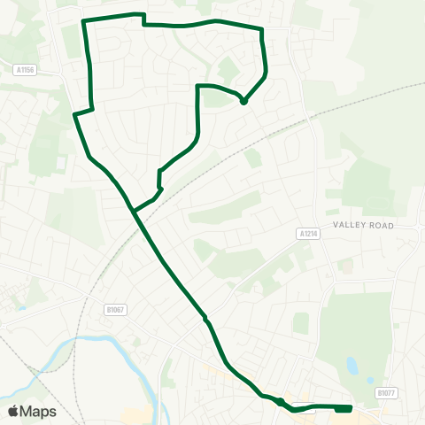 Ipswich Buses  map