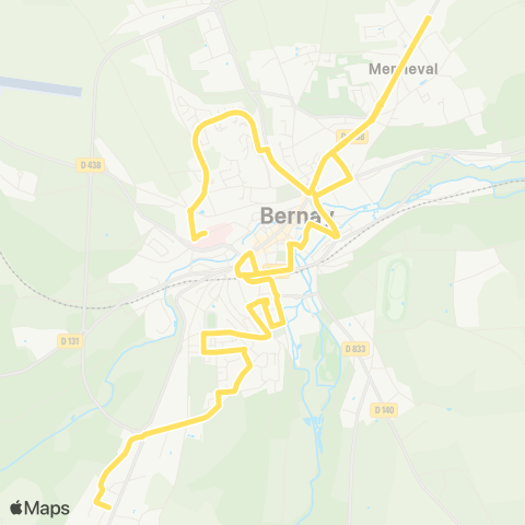 I'BUS Urbain Bernay map