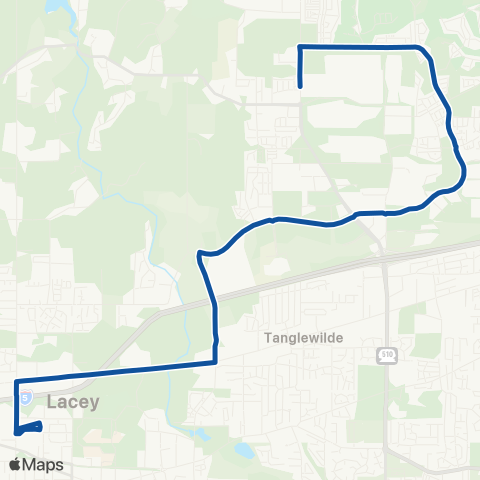 Intercity Transit Hawks Prairie map