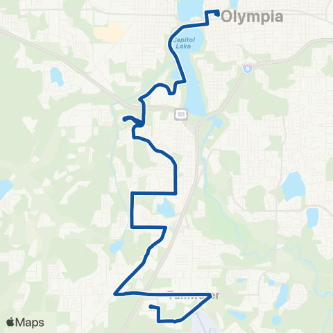 Intercity Transit West Tumwater map