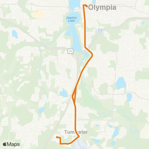 Intercity Transit East Tumwater map