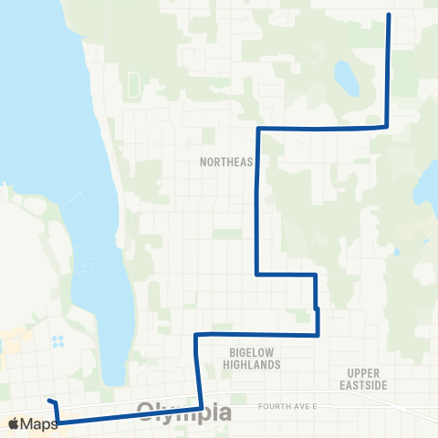 Intercity Transit N Bethel / N Central map