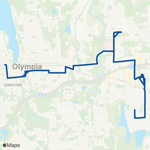 Intercity Transit St Peter Hospital map