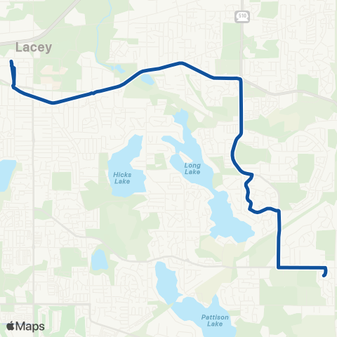 Intercity Transit Tri Lake map