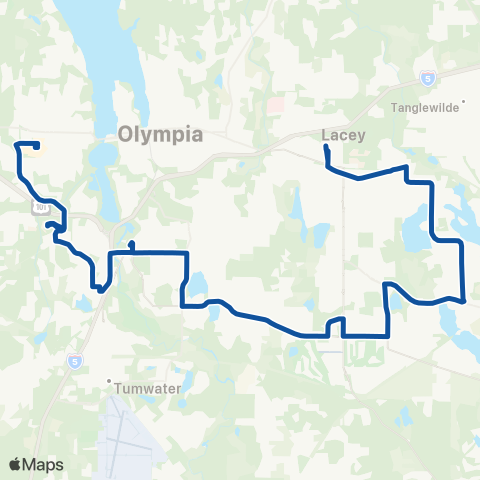 Intercity Transit Yelm Highway / Capital Mall map