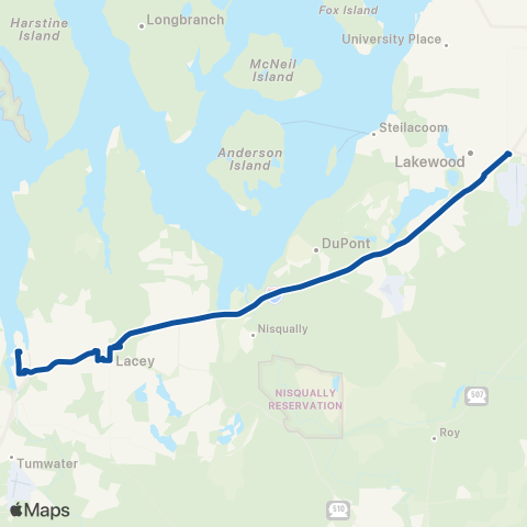 Intercity Transit Olympia / Tacoma Express map