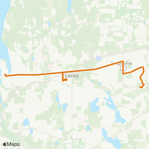 Intercity Transit Martin Way / NE Lacey map