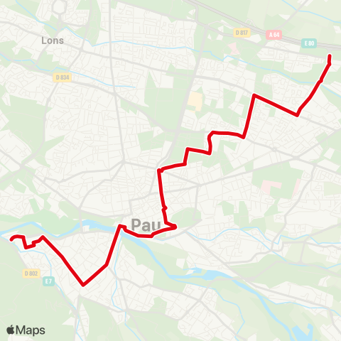 Idélis Jurançon Corps Franc Pommiès<>Pau Cité Multimédia map