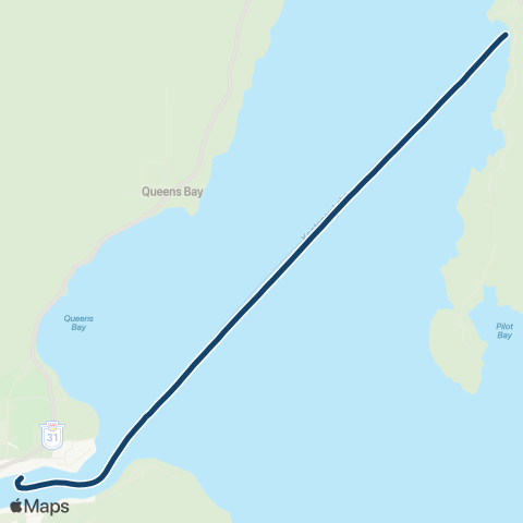 Inland Ferries Kootenay Lake Ferry map