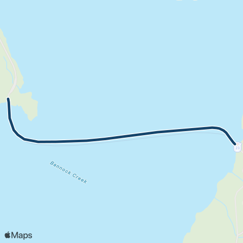 Inland Ferries Upper Arrow Lake Ferry map