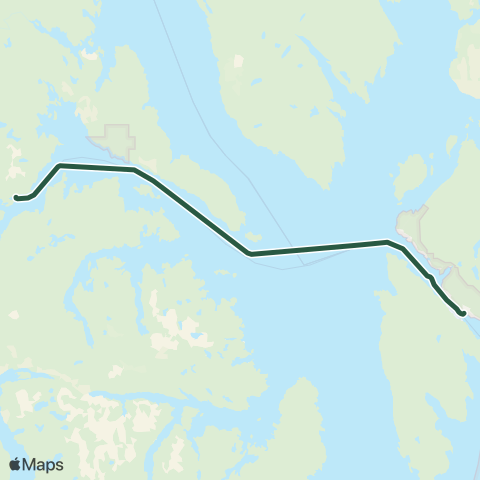 Inter-Island Ferry Authority Ketchikan to Hollis map