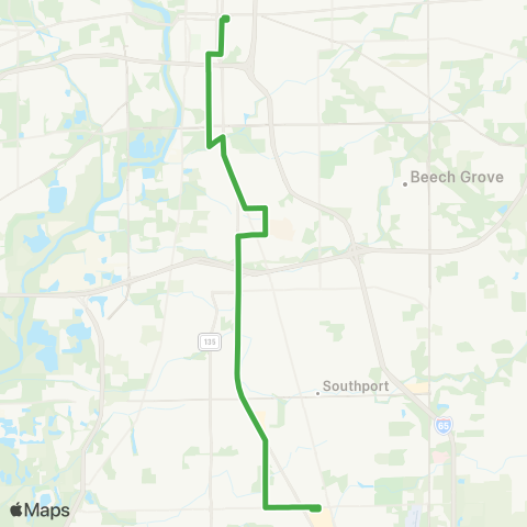 IndyGo US 31 map