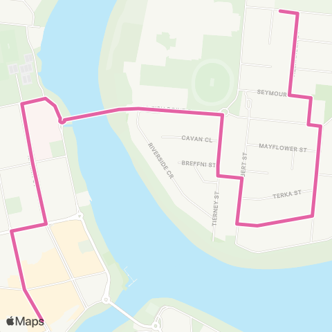 Translink Innisfail City - Innisfail Hospital map