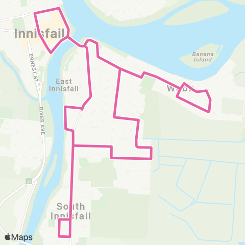 Translink Innisfail City - East Innisfail map