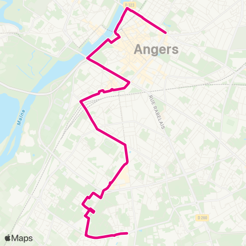 Irigo Roseraie / Belle-Beille Campus - Avrillé-Ardenne / Monplaisir map