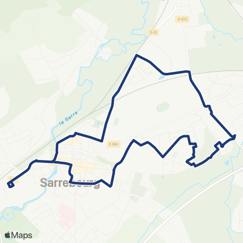 iSibus Circulaire Sarrebourg map