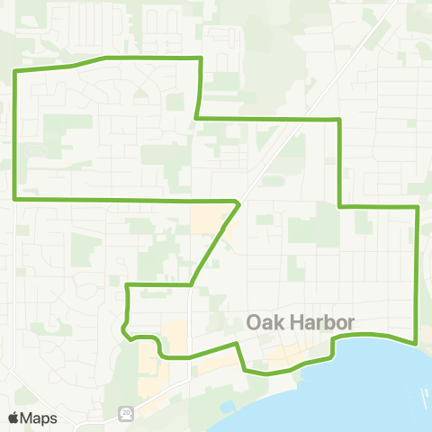 Island Transit Central Oak Harbor map