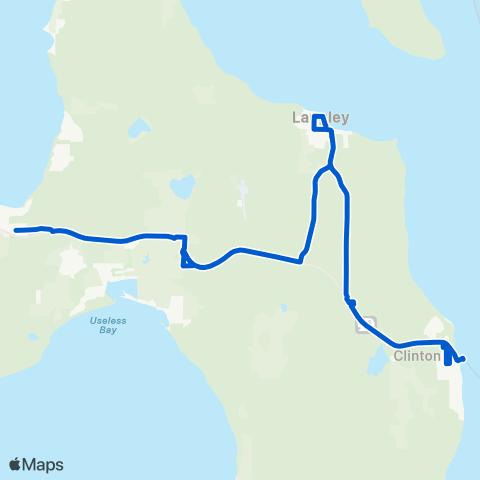 Island Transit Clinton - Langley - Bayview map