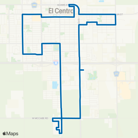 Imperial Valley Transit State St / 7th St - State St / 7th St map