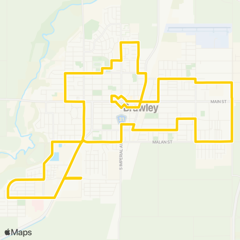 Imperial Valley Transit 5th St / G St - 5th St / G St map