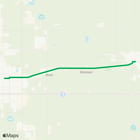 Imperial Valley Transit 5th St / Holt Rd - State St / 7th St map