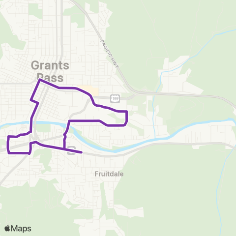 JCT Rogue River Hwy map