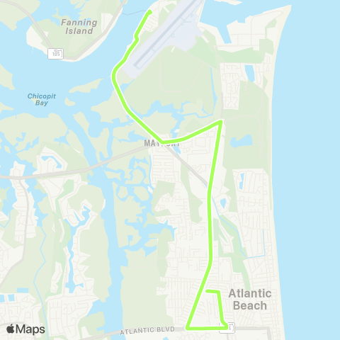 JTA Mayport map